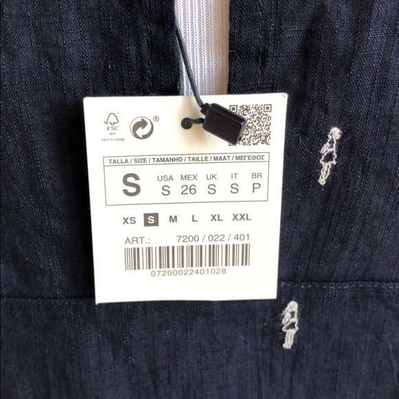 NWT Zara button down shirt - Picture 7 of 8